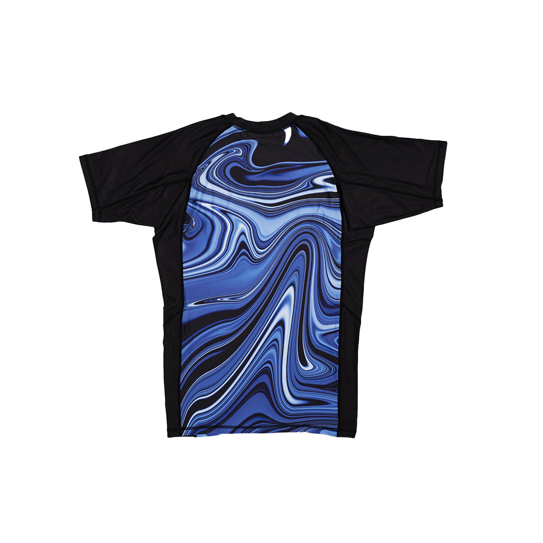 MA1 Liquid Blue Short Sleeve Rashguard - product photo 8