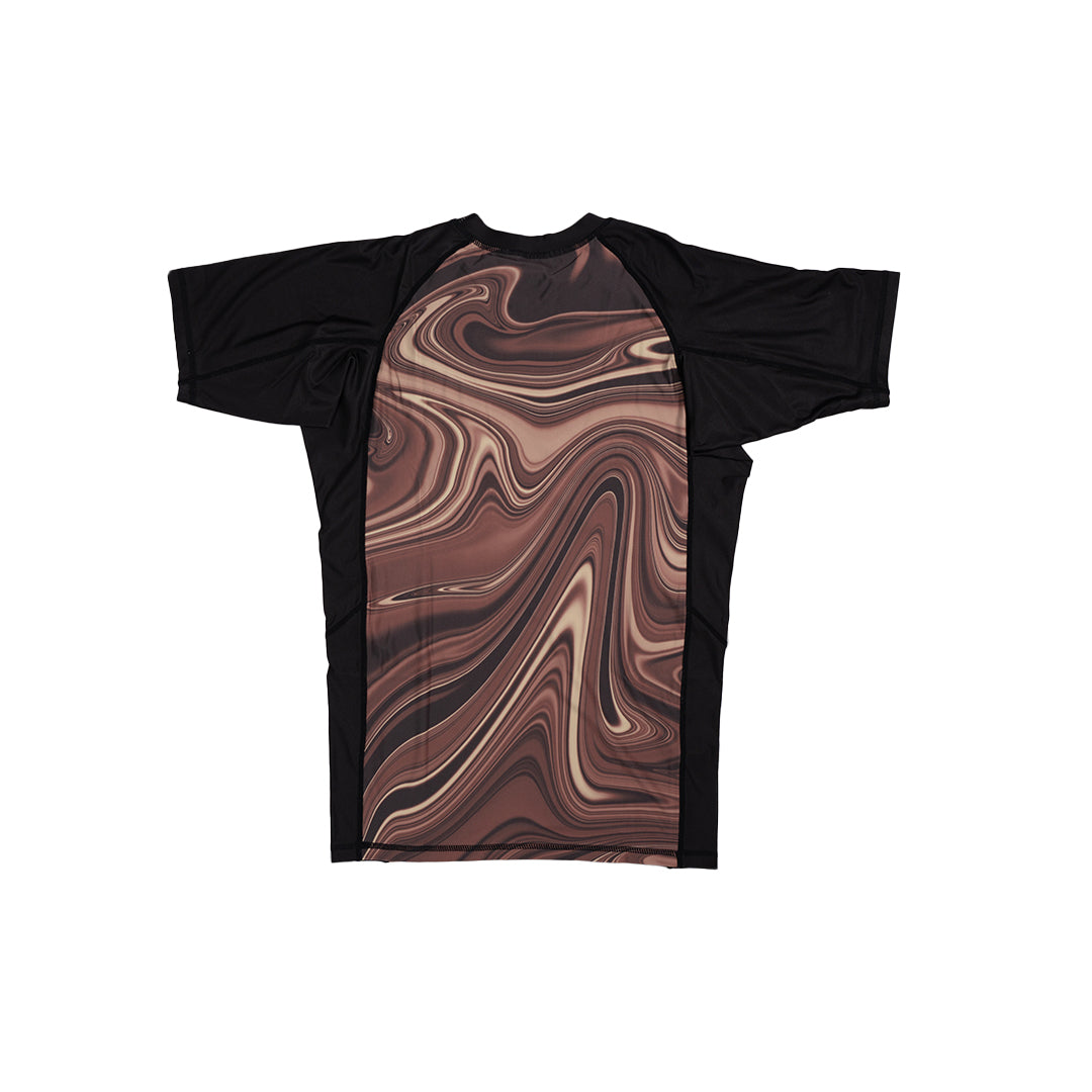 MA1 Liquid Brown Short Sleeve Rashguard - product photo 10