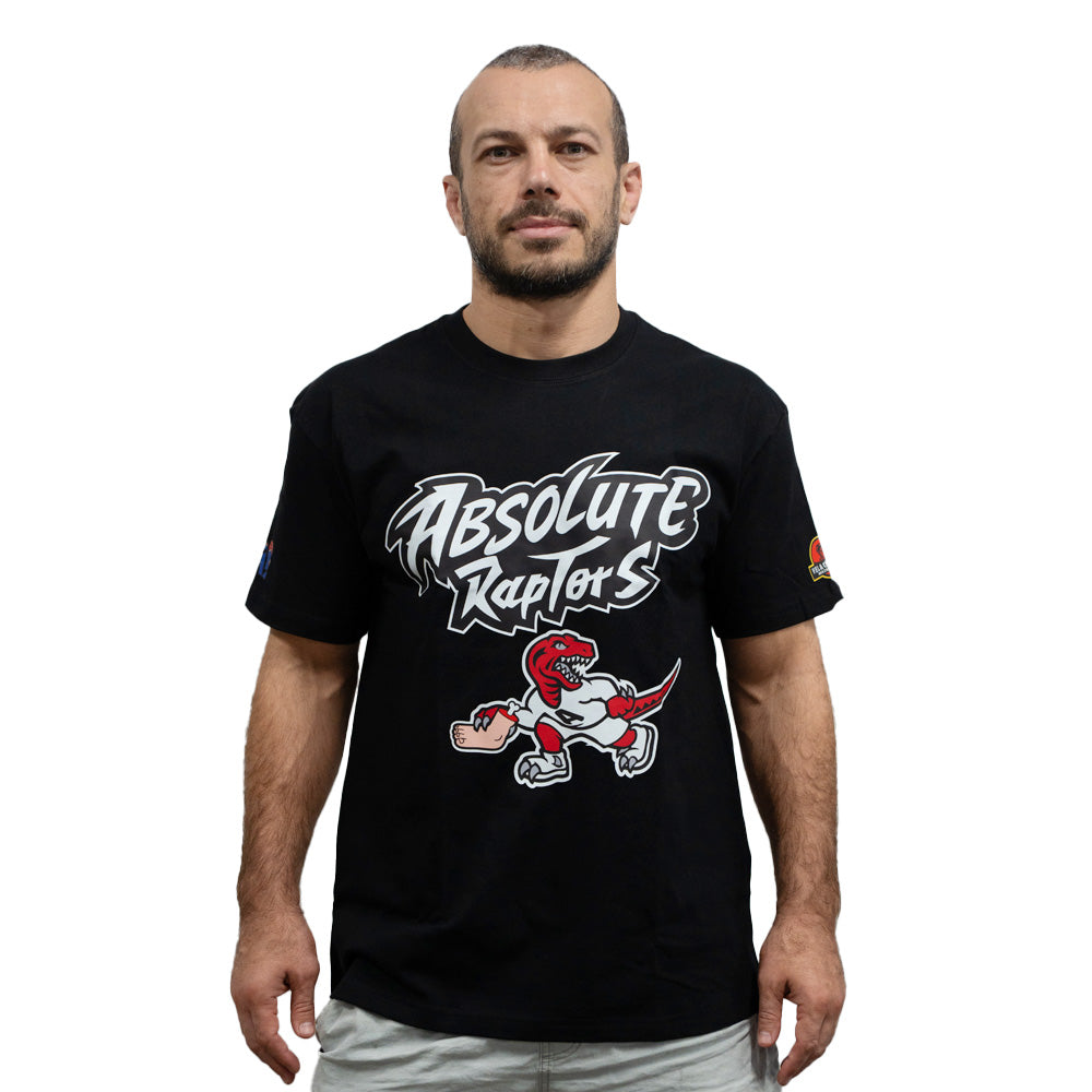 MA1 Absolute MMA Raptors Cotton Oversized Black Tee - product photo 3