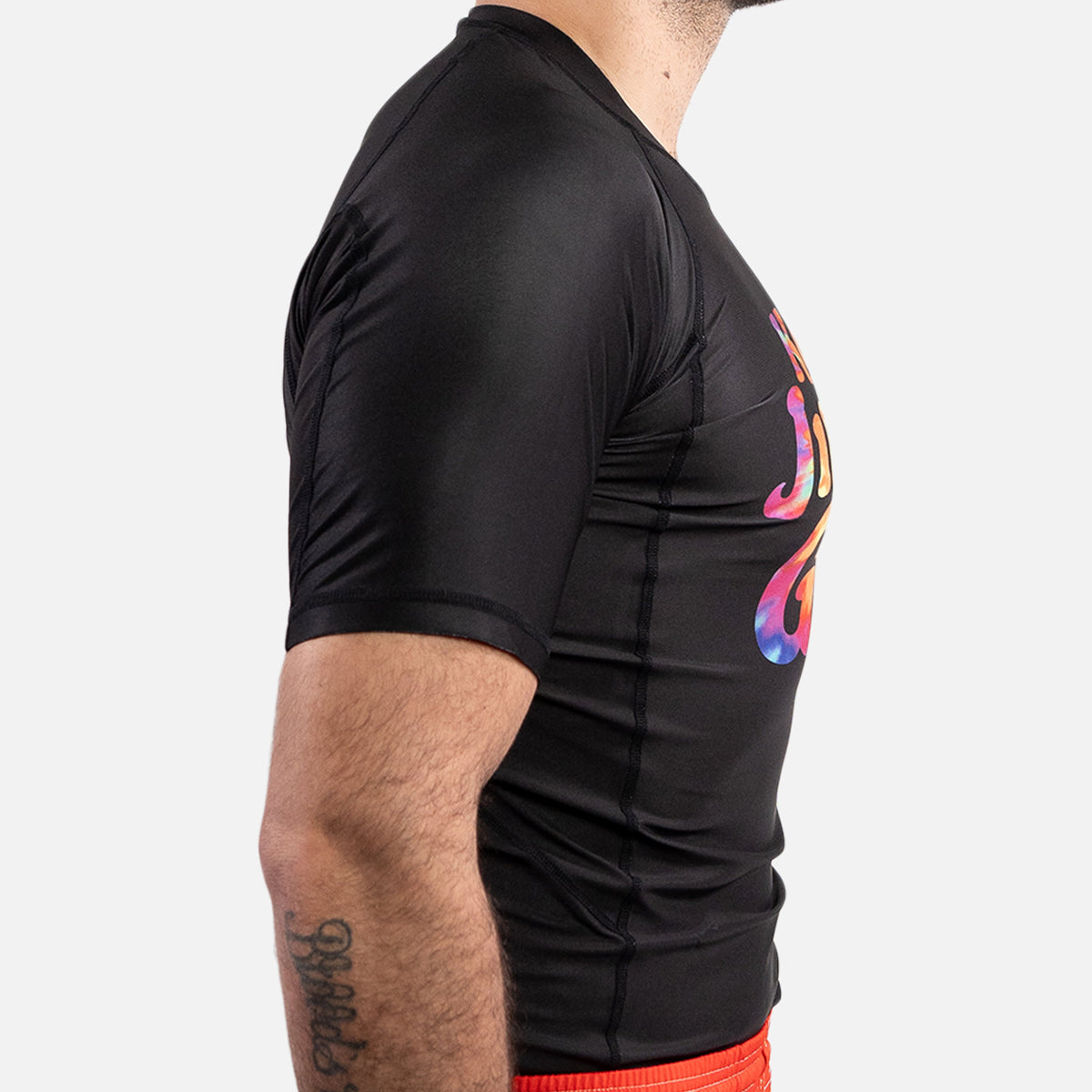 MA1 Keep BJJ Gay Logo Short Sleeve Rashguard - product photo 3