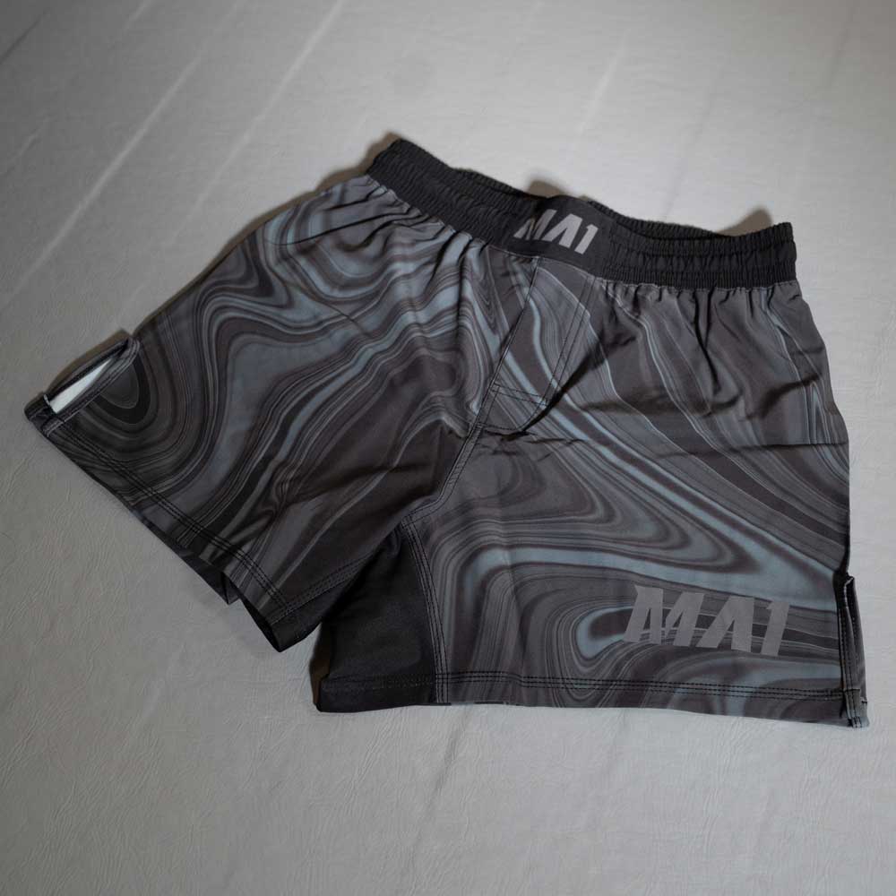 MA1 Liquid Hybrid Cut MMA Shorts in black