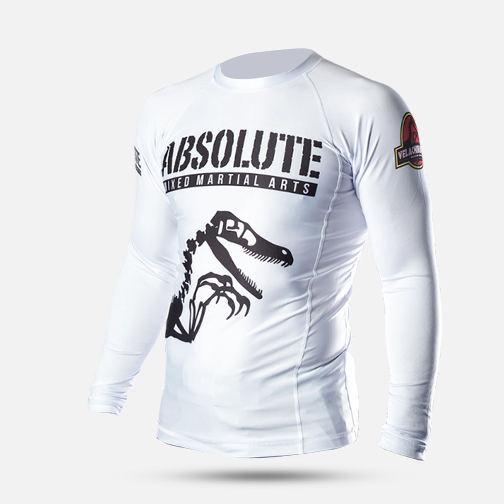 MA1 Raptor Long Sleeve Rash Guard - White – MA1 Combat