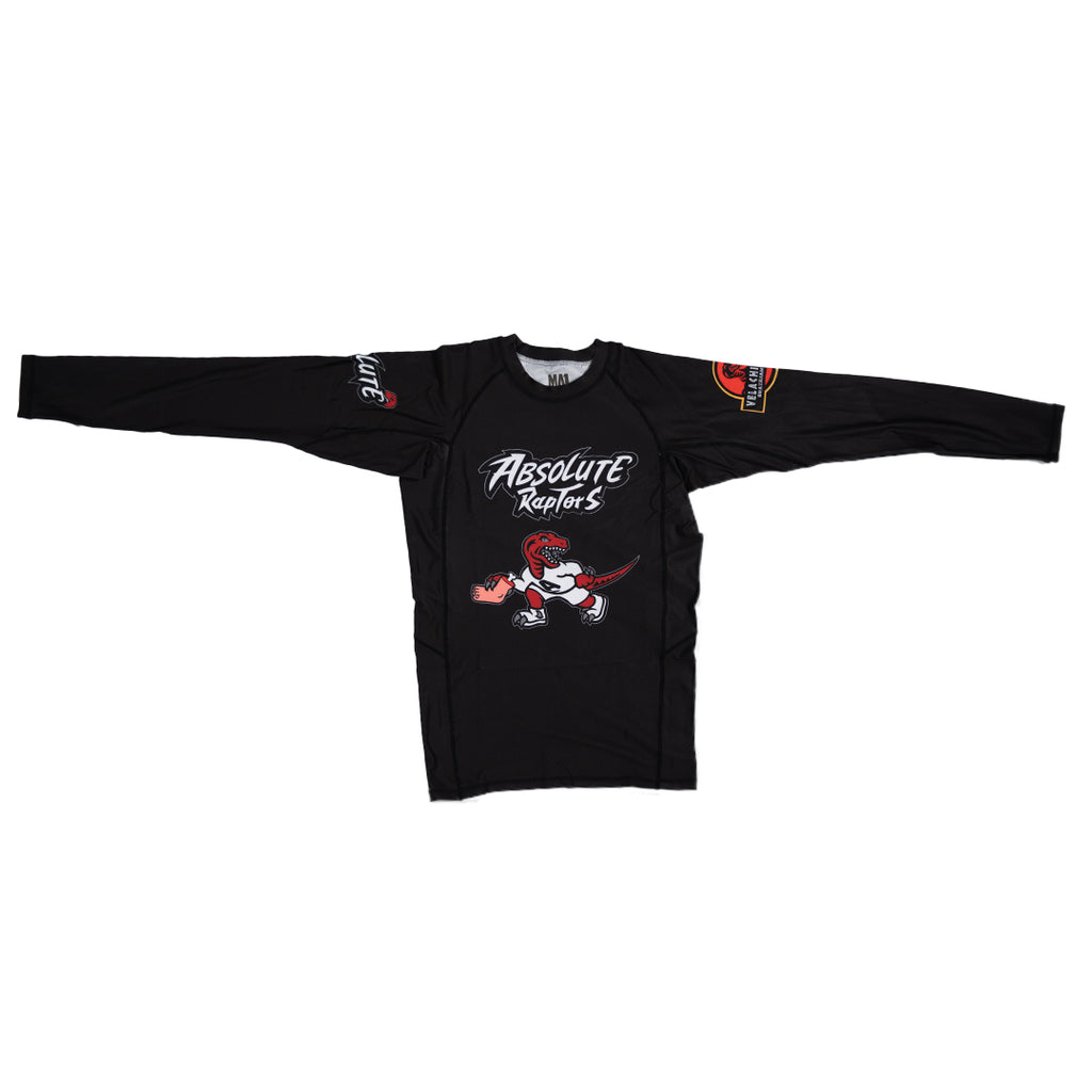MA1 Absolute Raptors Black Long Sleeve Rashguard