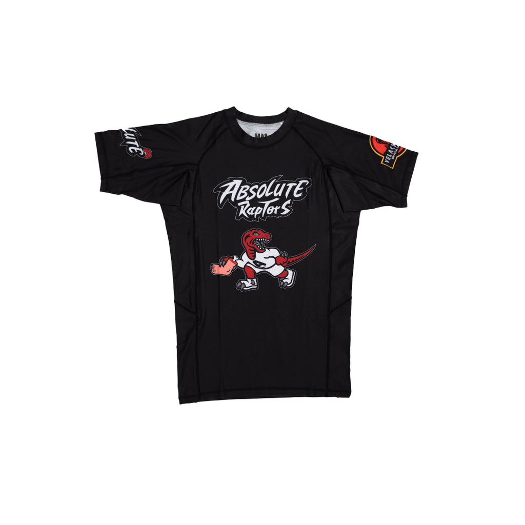 MA1 Absolute Raptors Black Short Sleeve Rashguard