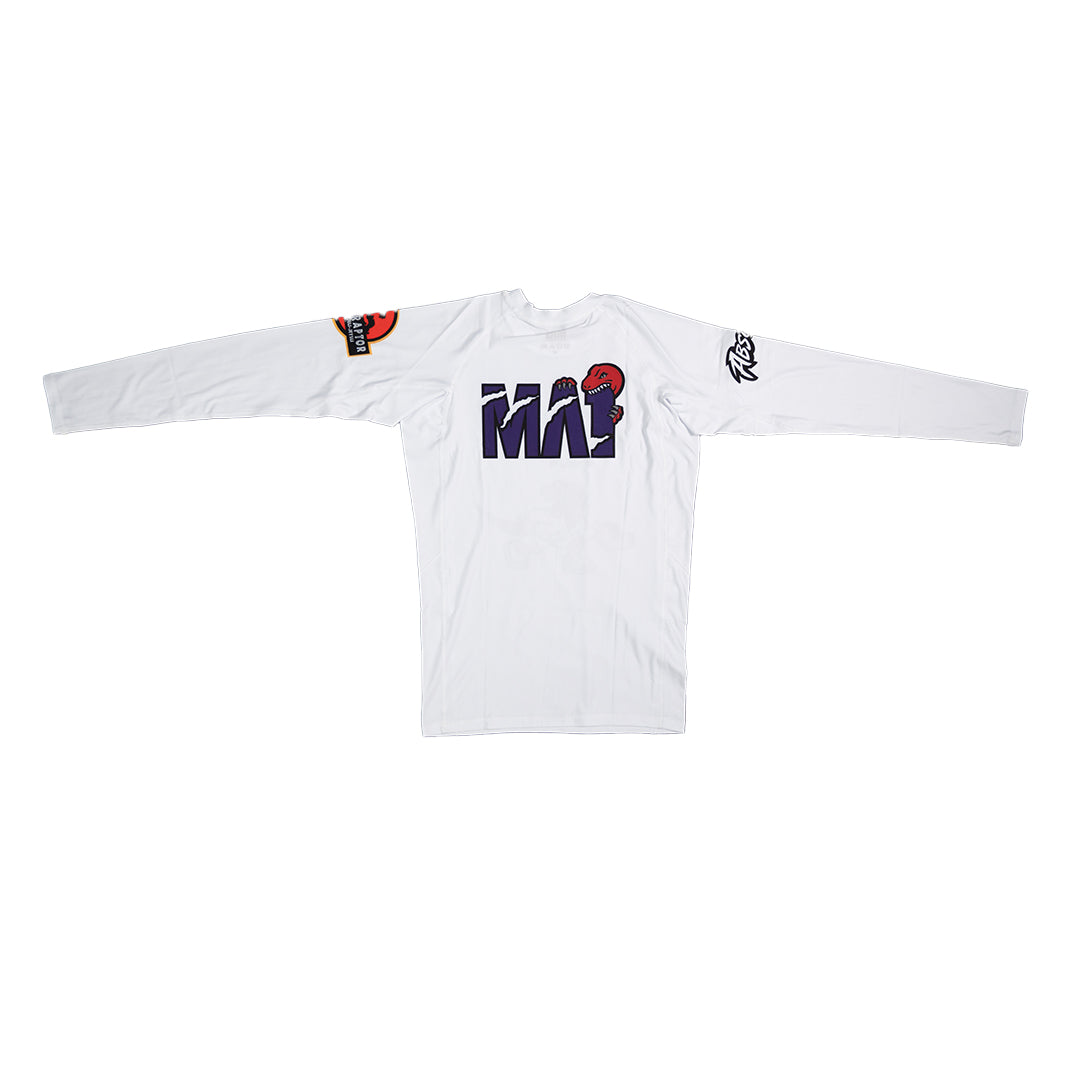 MA1 Absolute Raptors White Long Sleeve Rashguard - product photo 5