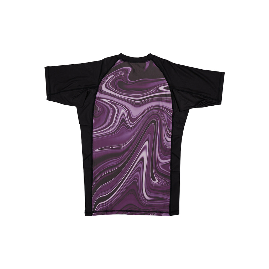 MA1 Liquid Purple Short Sleeve Rashguard