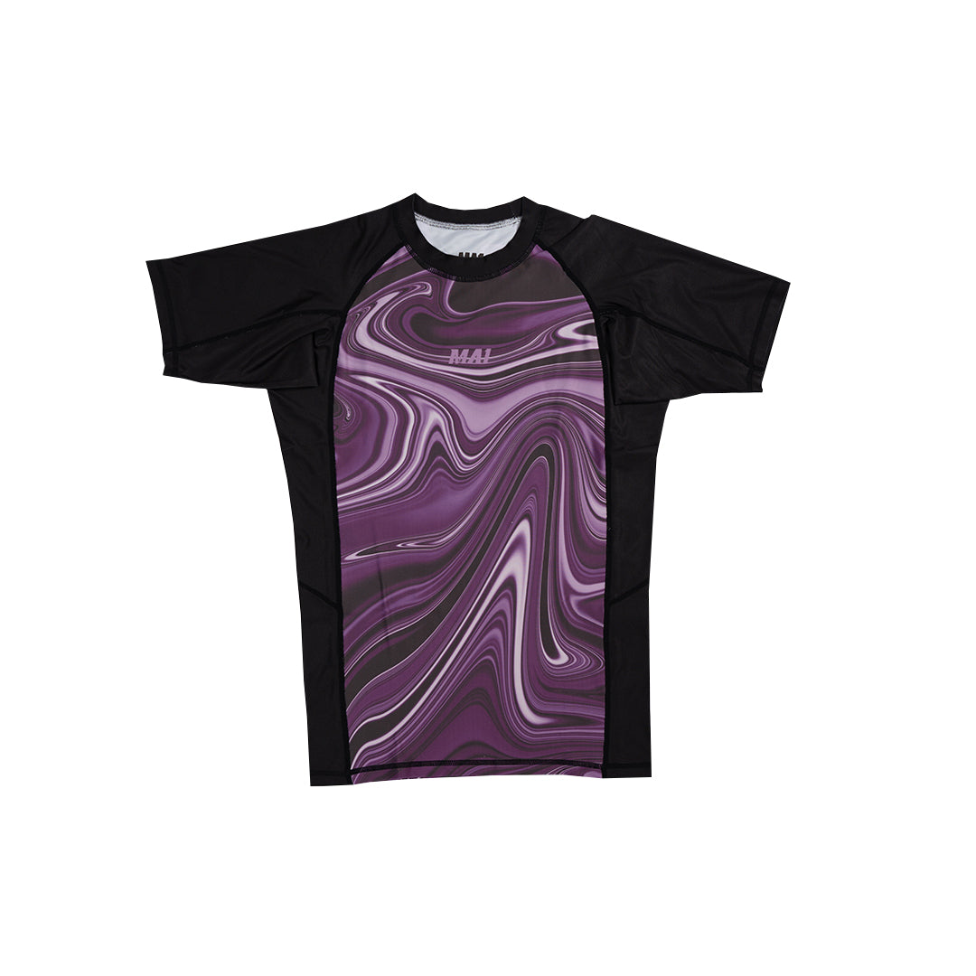 MA1 Liquid Purple Short Sleeve Rashguard - product photo 8