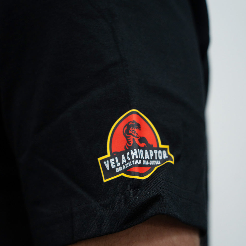MA1 Absolute Raptors Oversized Black Tee, sleeve print detail