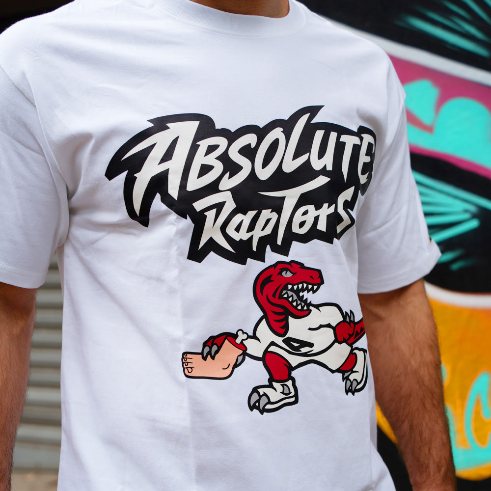 MA1 Absolute MMA Raptors Cotton Oversized White Tee - product photo 3