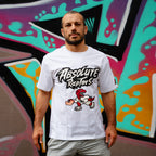 MA1 Absolute MMA Raptors Cotton Oversized White Tee