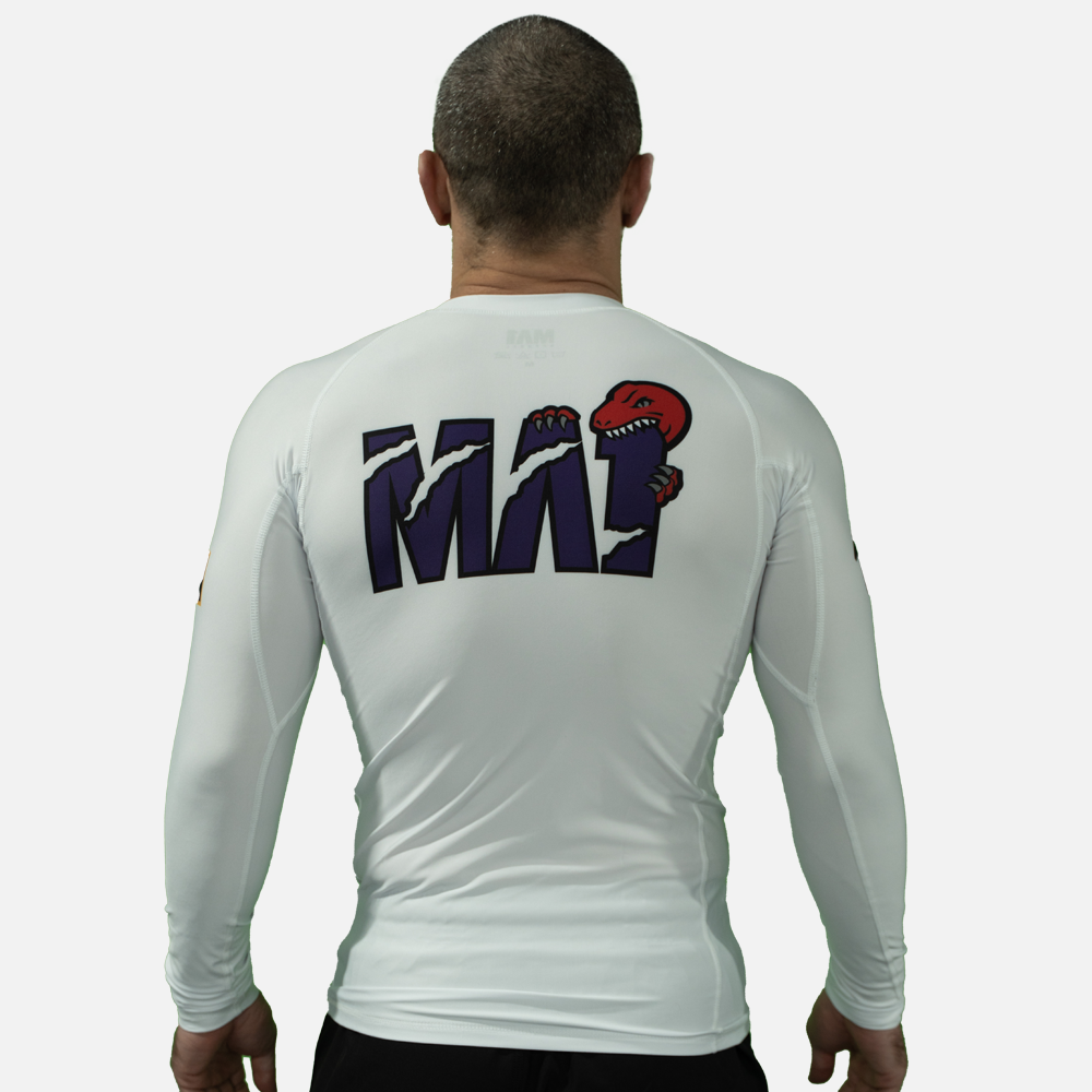 MA1 Absolute Raptors White Long Sleeve Rashguard