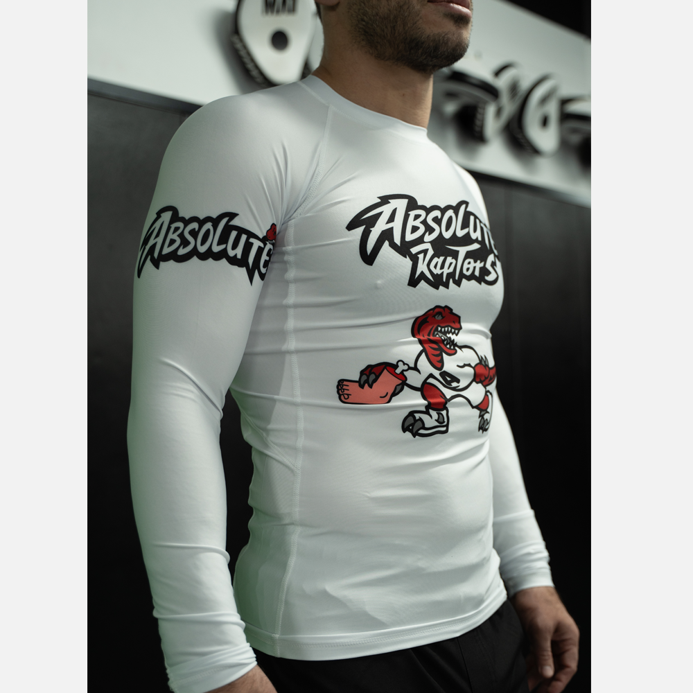 MA1 Absolute Raptors White Long Sleeve Rashguard - product photo 2