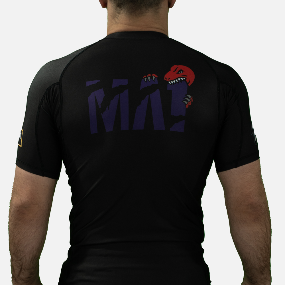MA1 Absolute Raptors Black Short Sleeve Rashguard