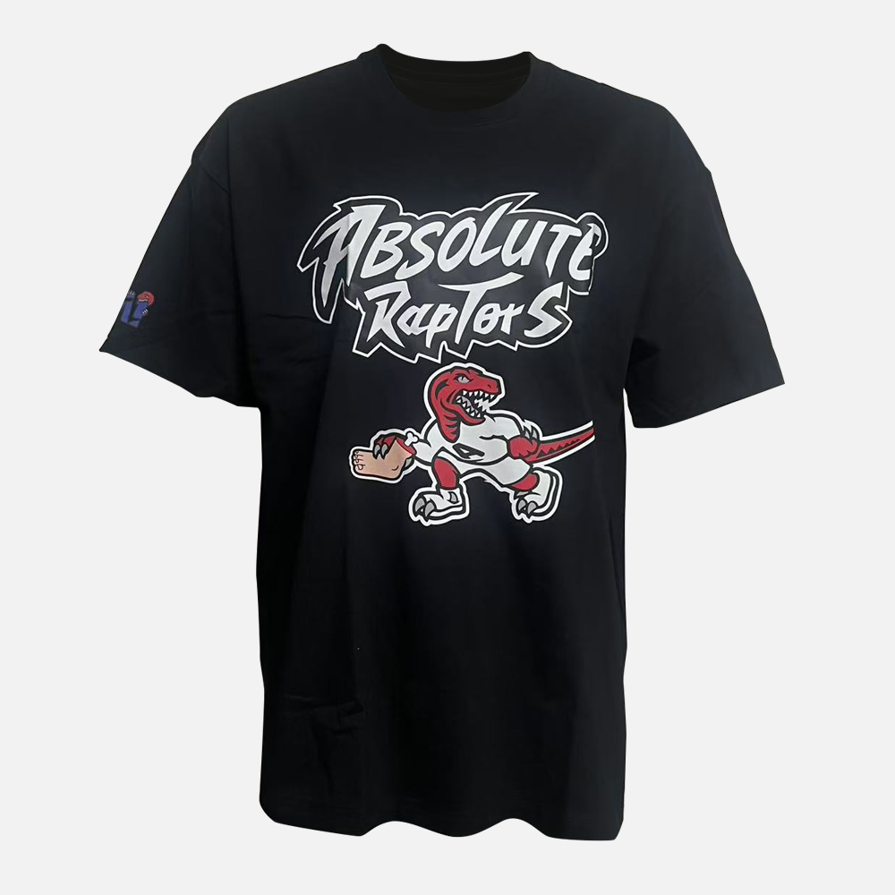 MA1 Absolute Raptors Oversized Black Tee, front