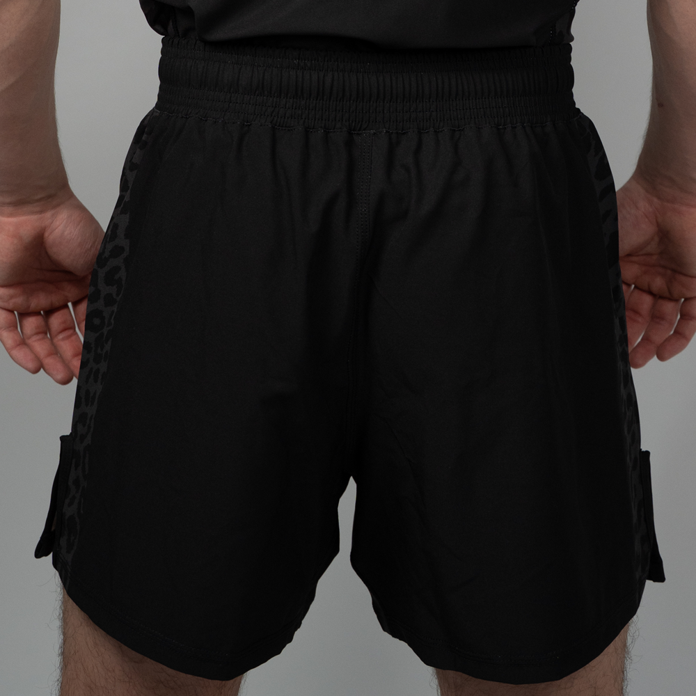 MA1 Black Jag Hybrid Cut MMA Shorts