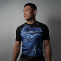 MA1 Liquid Blue Short Sleeve Rashguard