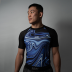 MA1 Liquid Blue Short Sleeve Rashguard