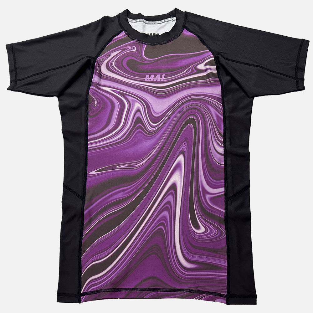 MA1 Liquid Purple Short Sleeve Rashguard - product photo 15