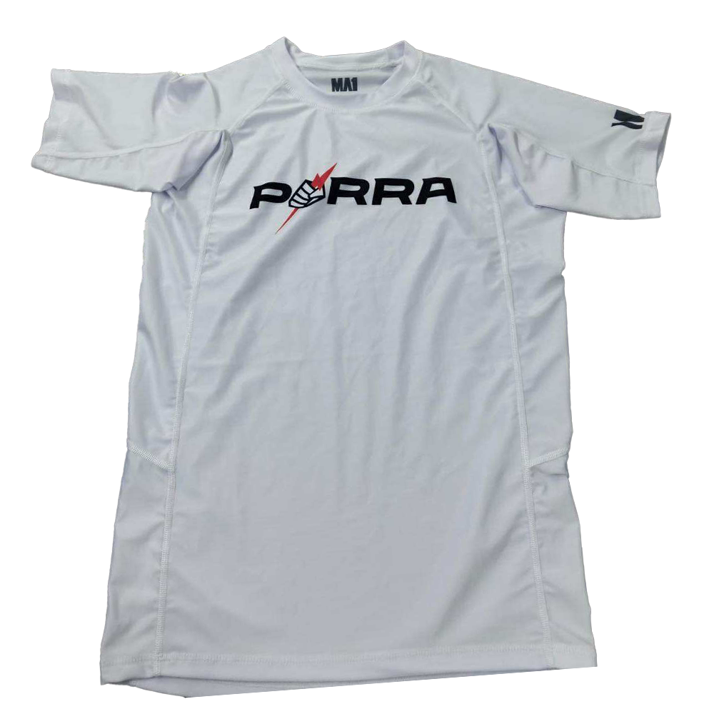 MA1 Porra White Short Sleeve Rashguard