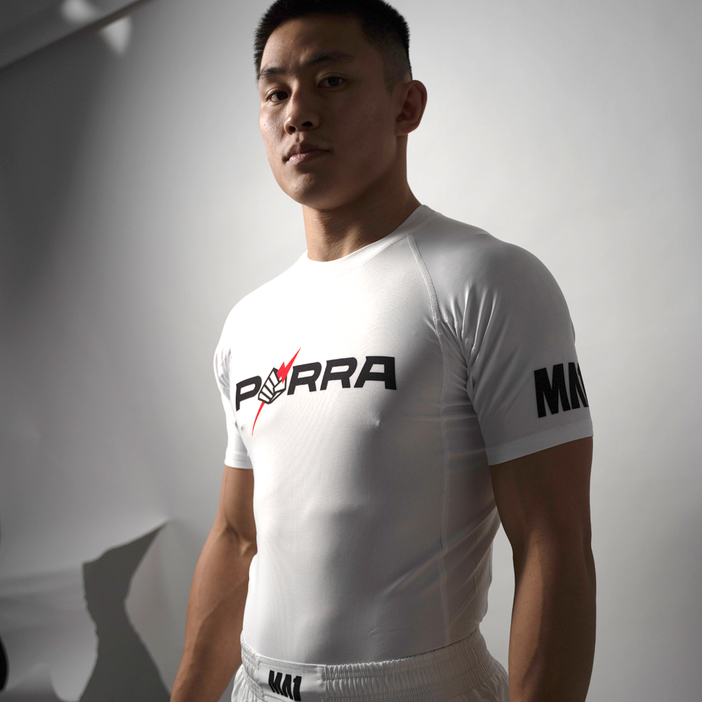 MA1 Porra White Short Sleeve Rashguard - product photo 2
