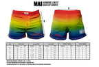 MA1 Rainbow Slim Fit High Cut MMA Shorts