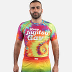MA1 Keep BJJ Gay Tie Dye Short Sleeve Rashguard