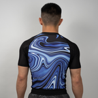 MA1 Liquid Blue Short Sleeve Rashguard