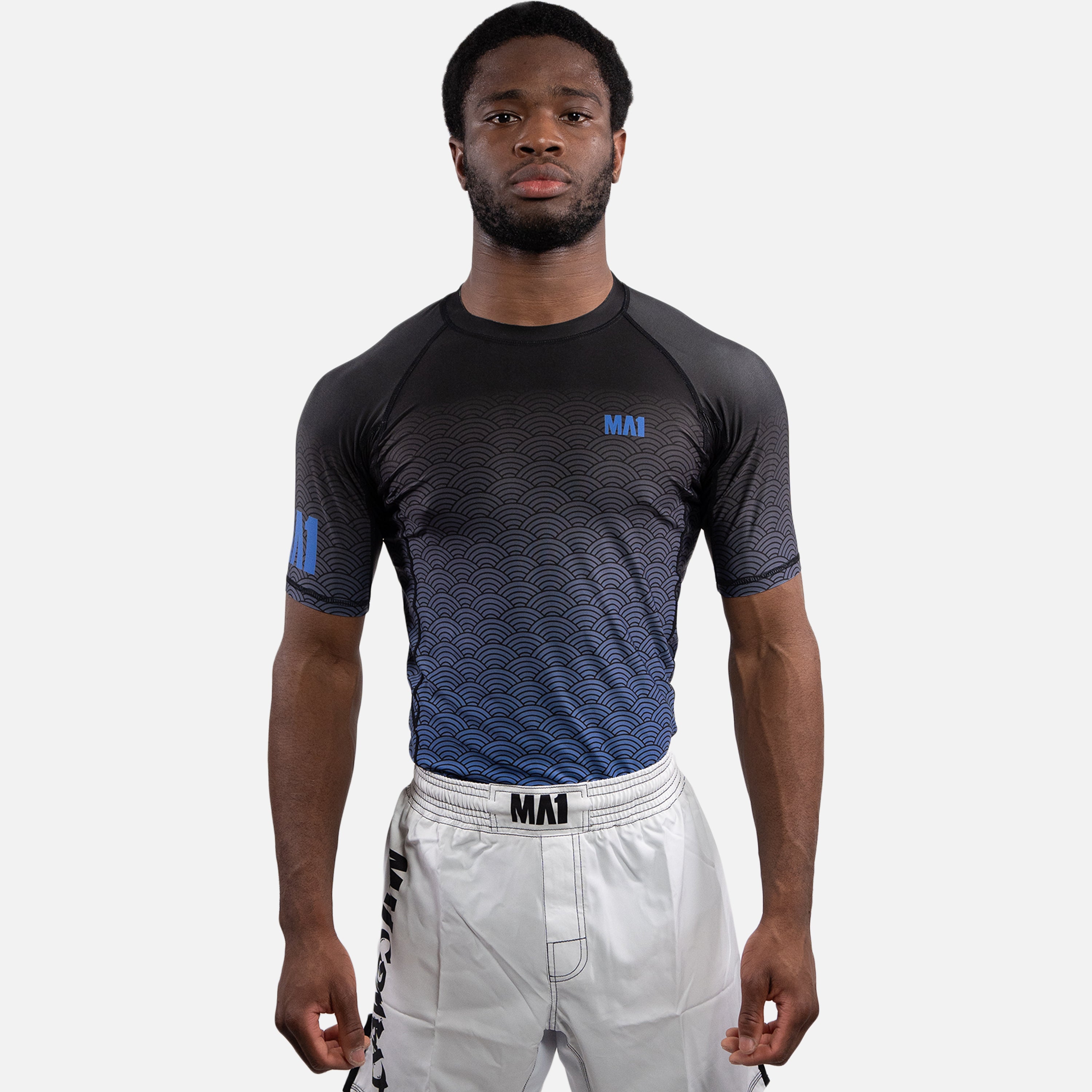 MA1 Short Sleeve Rash Guard - Wagara Blue