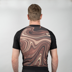 MA1 Liquid Brown Short Sleeve Rashguard