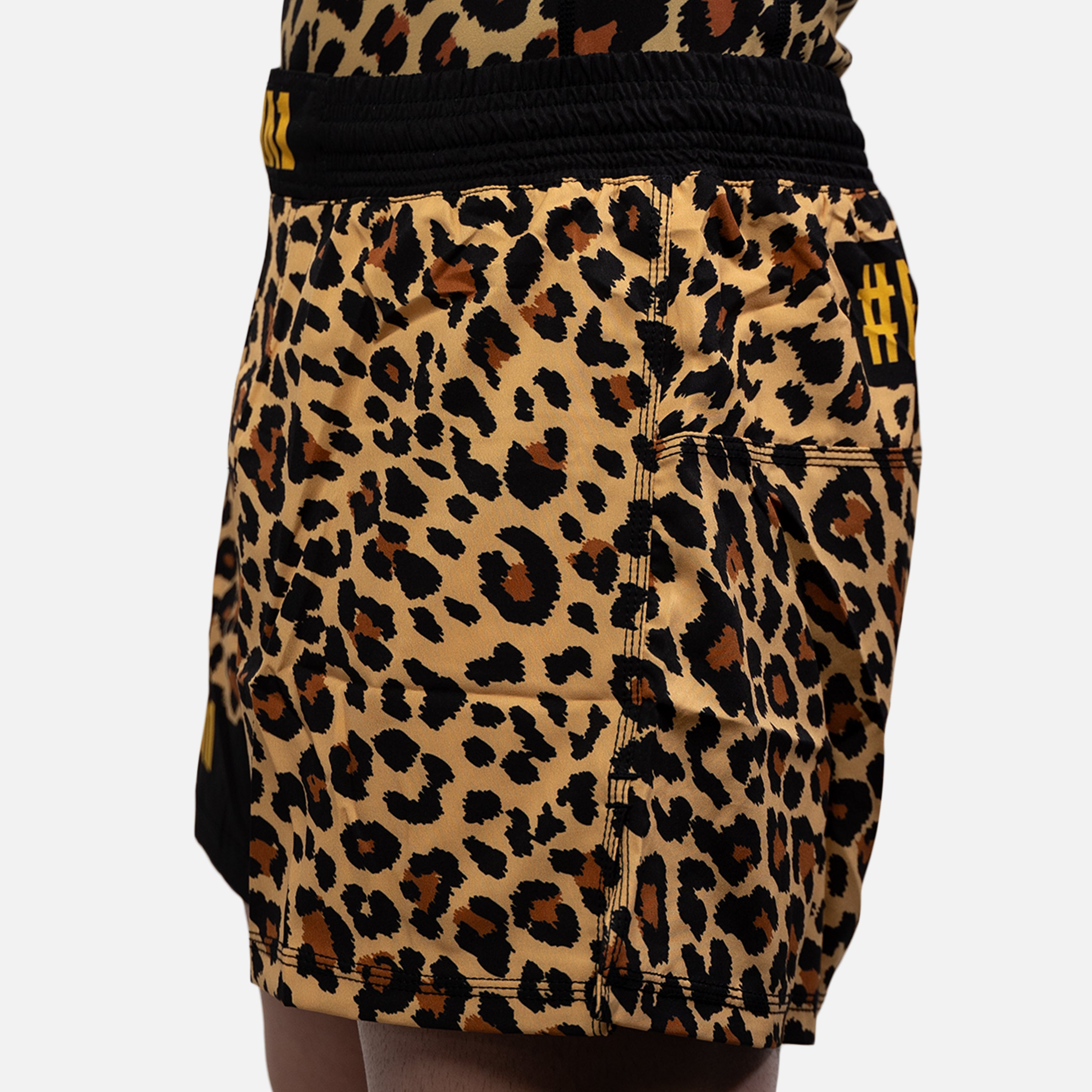 MA1 Craig Jones Gold Leopard High Cut MMA Shorts