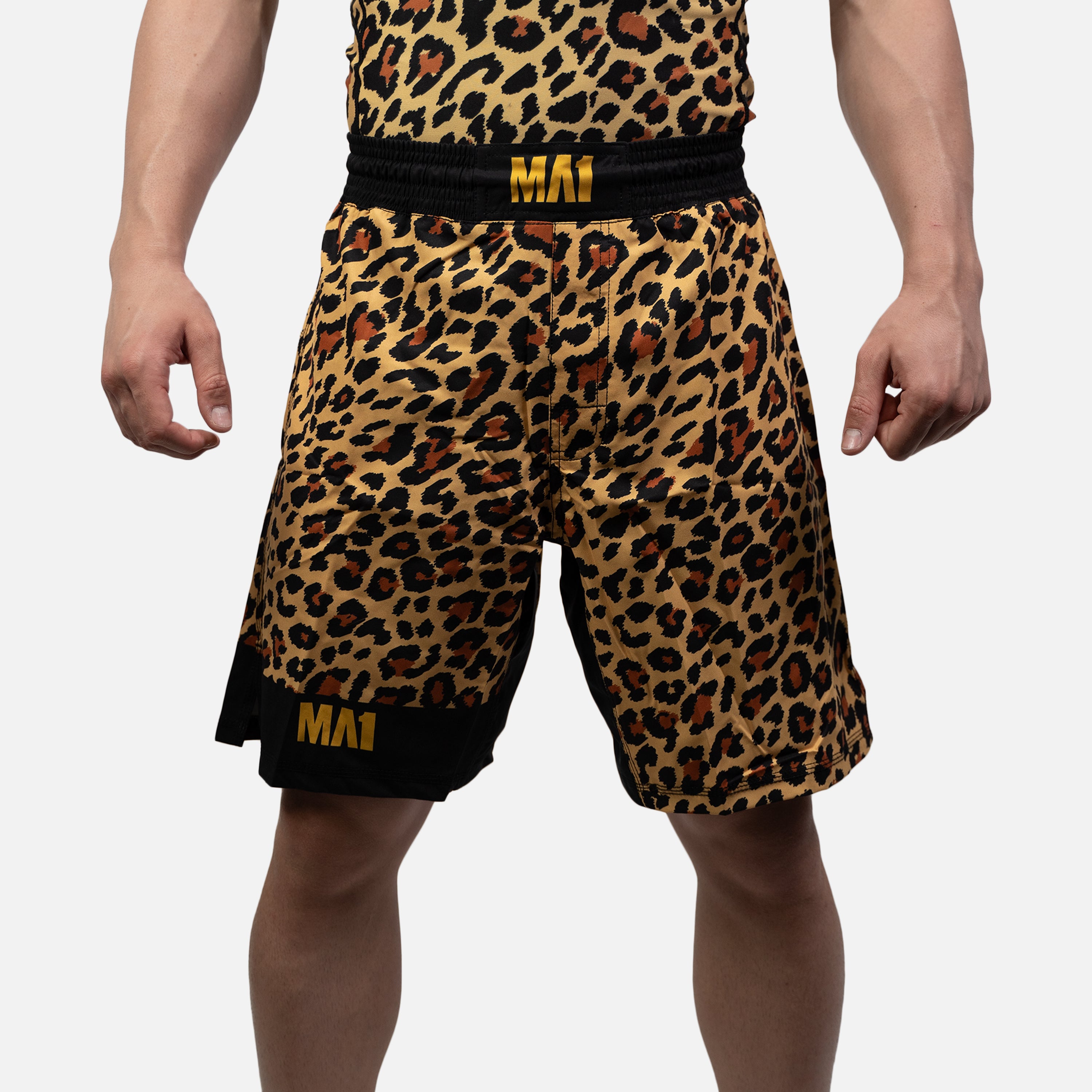 MA1 Craig Jones Gold Leopard MMA Shorts