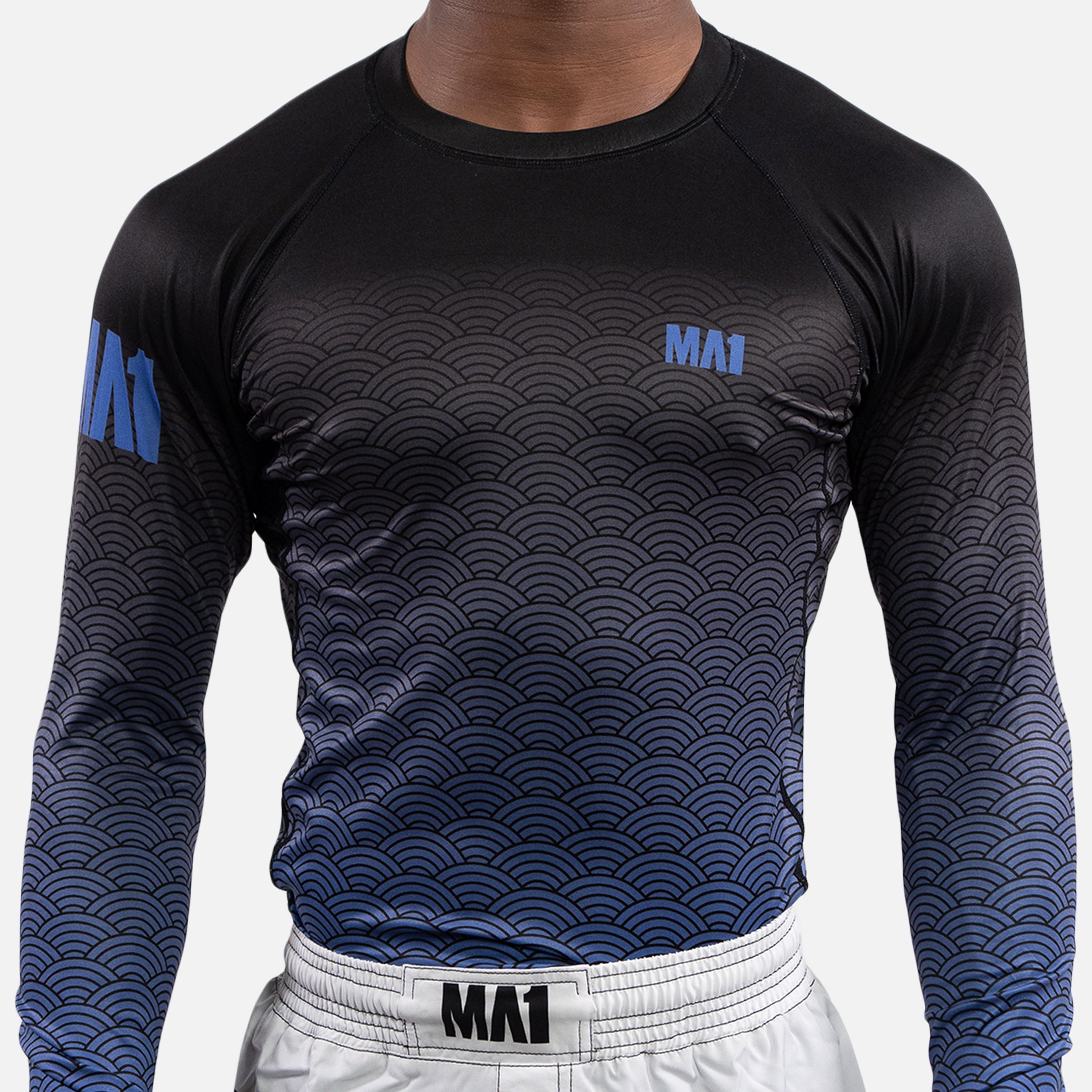 MA1 Long Sleeve Rash Guard - Wagara Blue