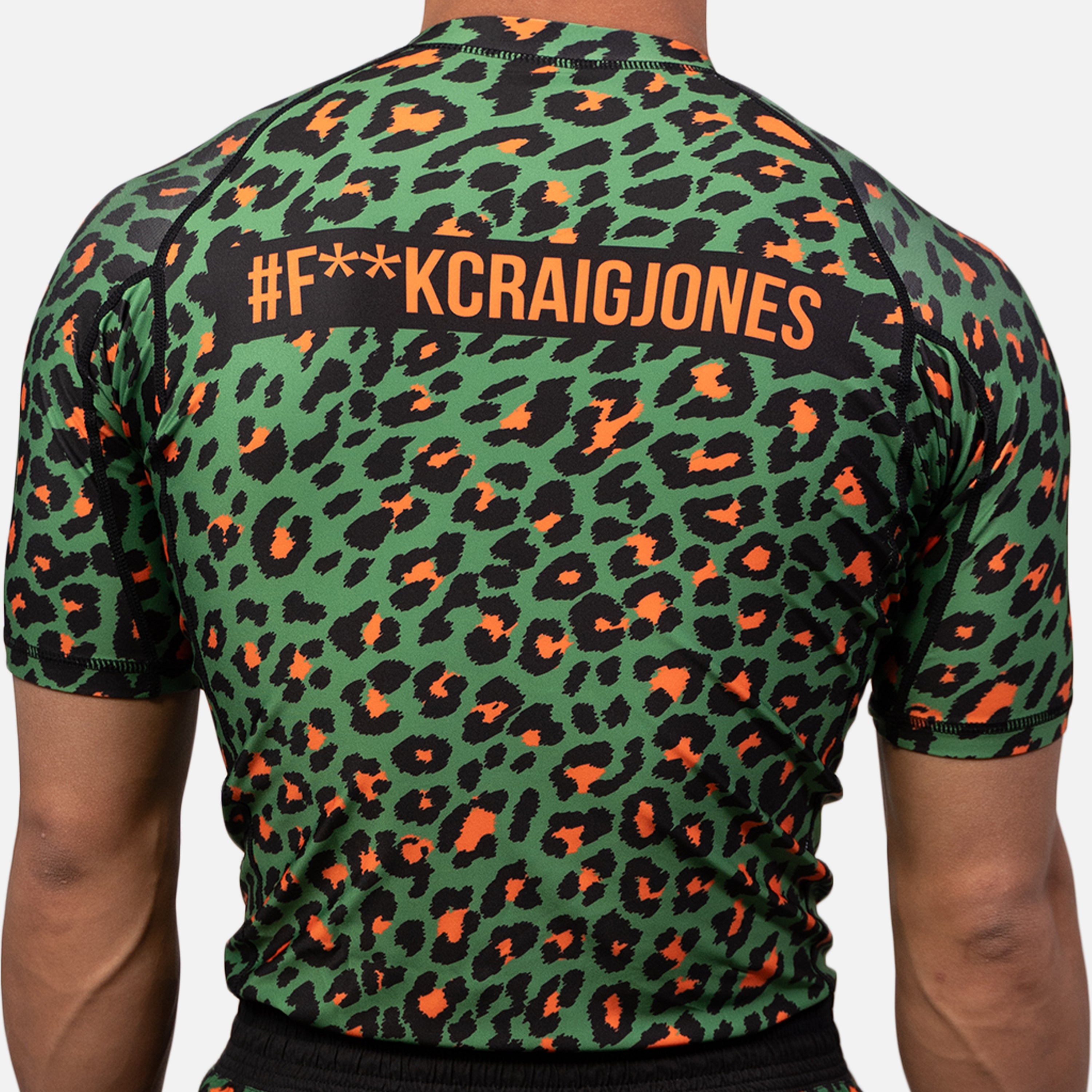 MA1 Craig Jones Tropic Leopard Short Sleeve Rash Guard