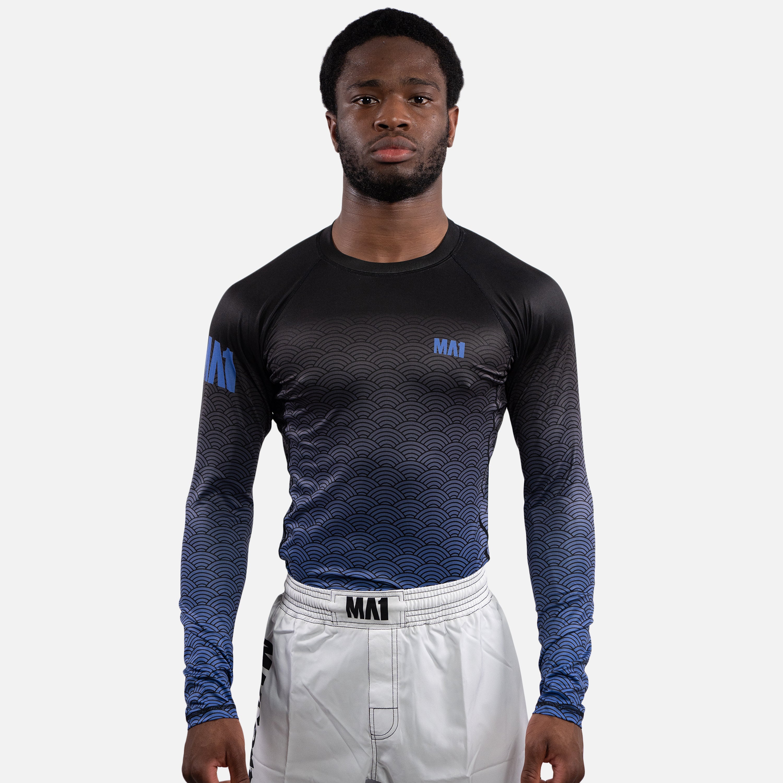 MA1 Long Sleeve Rash Guard - Wagara Blue