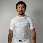 MA1 Liquid White Short Sleeve Rashguard