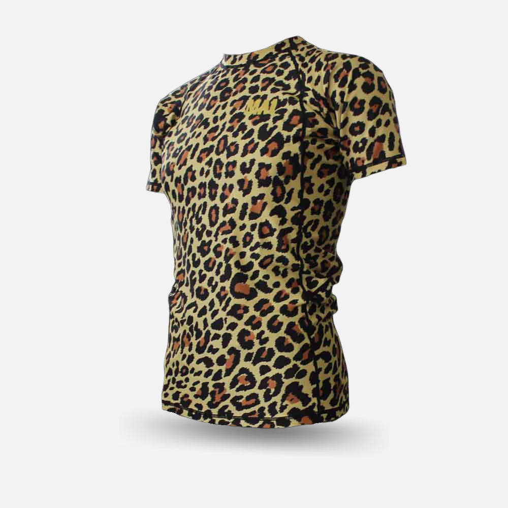 MA1 #F**kCraigJones Gold Leopard Rash Guard – MA1 Combat