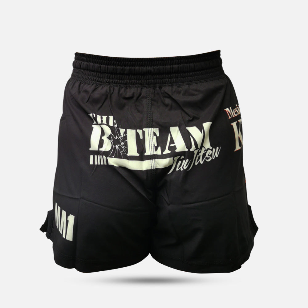 B-Team - Mexican Ground Karate Black High Cut MMA Shorts