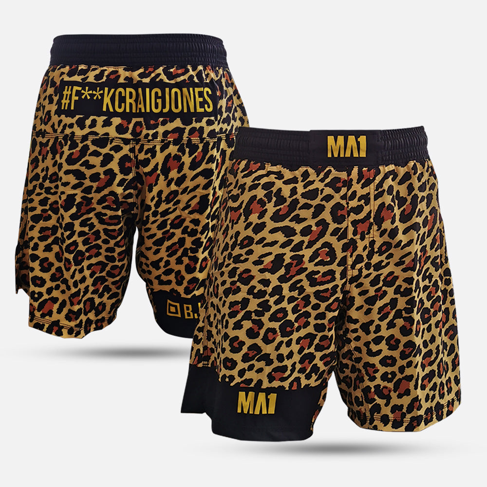 MA1 Craig Jones Gold Leopard MMA Shorts